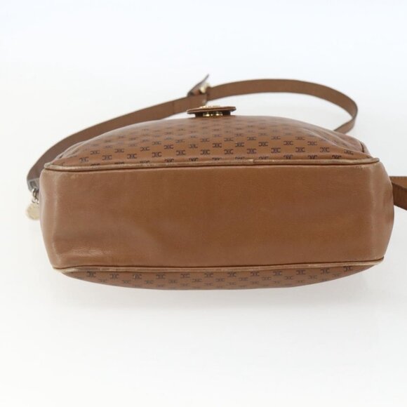 Authentic CELINE Macadam Canvas Shoulder Bag PVC Brown Gold - Picture 16 of 16